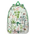 thumbnail image 1 of Floral Print Vintage Style Student Backpack – Aesthetic Canvas Daypack with Oxford Material, Lightweight Design for Outdoor Use, 1 of 5