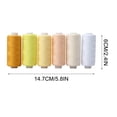 thumbnail image 3 of Iumwxz Sewing Thread 36 Colors Sewing Industrial Machine And Hand Stitching Cotton Sewing Thread (6 Color/pack) Beige New Year Savings, 3 of 3