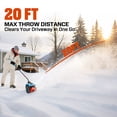 thumbnail image 4 of SENIX 40V 13-inch Electric Cordless Snow Shovel w/2*4Ah Batteries & Charger - 6in Depth, 22ft Throwing Distance (STX2-L), 4 of 12