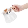 thumbnail image 4 of Coffee Pot, Glass Material Wooden Handle And Lid Pour Over Coffee Kettle Heat-Resistant Glass Coffee Pot For Office Coffee Shop Bar Home Kitchen, 4 of 8