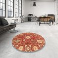 thumbnail image 3 of Ahgly Company Tapis d'Intérieur Carré Abstrait Marron Sable Marron, 7 Pieds Carré, 3 of 6
