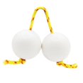 thumbnail image 2 of 2 Pair African Shaker Rattle Rhythmic Sand Ball Maracas Percussion white yellow, 2 of 5