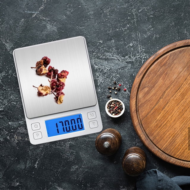 Digital Kitchen Scale for Baking and Cooking - 6.6lb Capacity, Ounces & Grams, Precise Food Scale for Meal Prep, Weight Loss, and Dieting