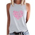thumbnail image 2 of zanvin T-Shirts de Sensibilisation au Cancer du Sein pour Femmes – Mode Décontractée Femmes Sans Manches Imprimé Col Rond Blouses Hauts T-Shirt, 2 of 5