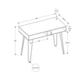 thumbnail image 4 of Monarch Specialties Computer Desk, Home Office, Laptop, Left, Right Set-up, Storage Drawers, 40"l, Work, Metal, Laminate, Brown, Black, Contemporary, Modern, 4 of 4