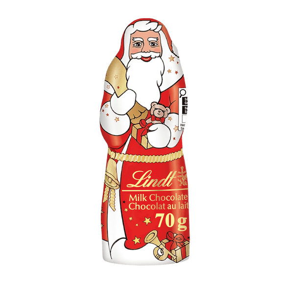 Lindt Milk Chocolate Santa, 70 Grams