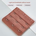 thumbnail image 4 of Extension Strap Bra Extender Buckle 3 Hook Women Accessories Gadgets Brassiere Buckle Hooks Practical Elastic Multicolor Clips Tight 3 Rows Underwear bright pink, 4 of 6