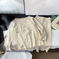 thumbnail image 2 of 2025 Enfants Unisexe Filles & Garçons Ensemble de Pyjamas en Coton Doux et Confortable Beige, 2 of 4