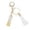 SilverI, variant on Keychains Keychain Color Letter Resin Pendant translucent charm with letter initials for and stylish everyday carry, SilverD
