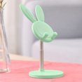 thumbnail image 3 of Youkk Desktop Mobile Phone Holder Cartoon Lovely Animal Bracket Stretchable Cellphone Support Tablet Smartphone Portable Stands Green, 3 of 8