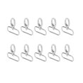 thumbnail image 4 of 10PCS Keychain Hook 360° Rotation Fine Workmanship Rotating Hook Clamp Keychain ClipSilver, 4 of 14