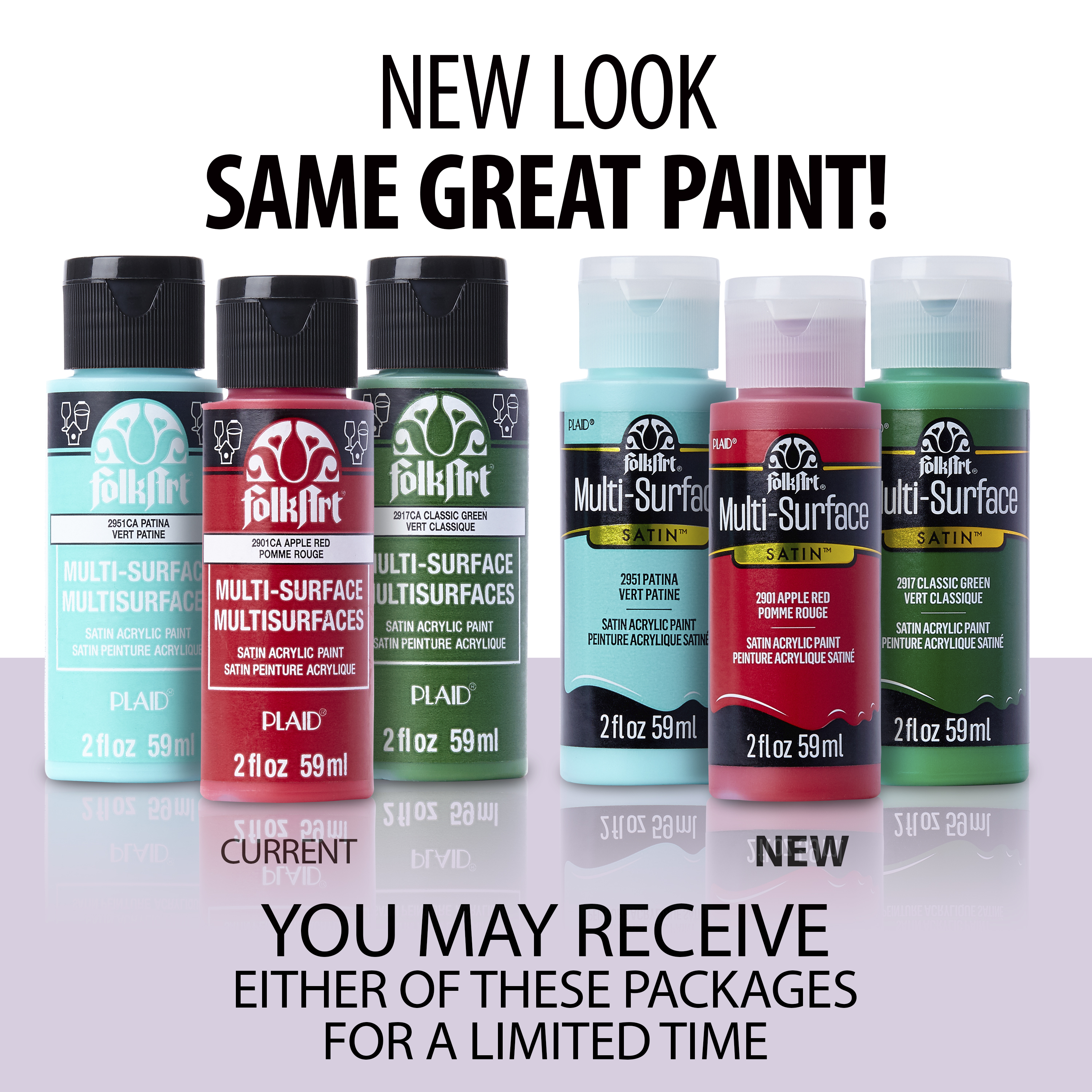 FolkArt Multi-Surface Satin Acrylic Paint, 2 fl. oz