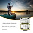 thumbnail image 2 of mmirethe Box Sealed Plastic Durable Reel Hooks Lure Baits Boxes Multifunctional Organizer Case BaitContainer Tools Equipment S Dark Green, 2 of 8