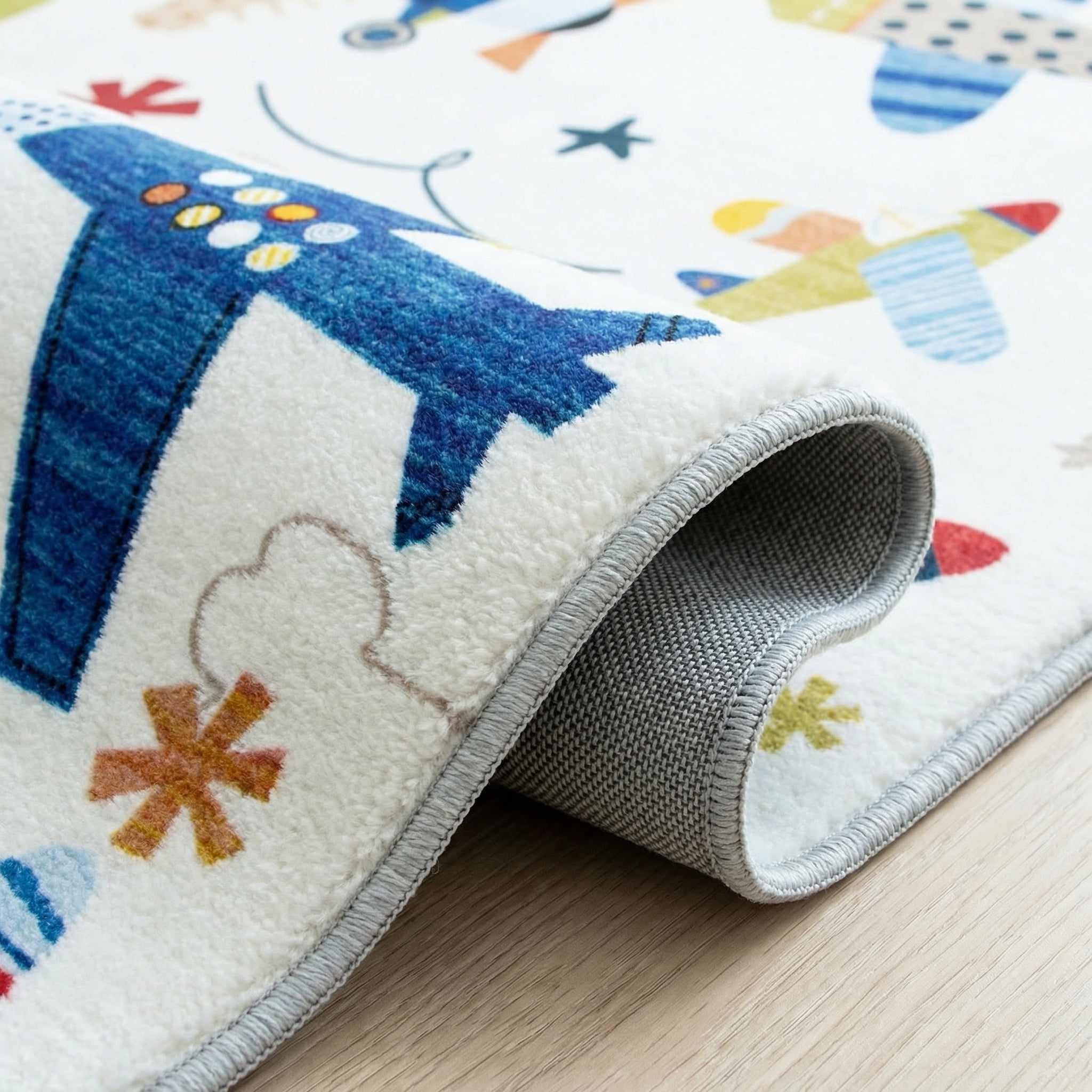 Tapis d'intérieur doux pour enfants, avion, Rug Branch