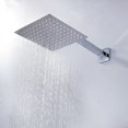thumbnail image 1 of Bgsha 8 inch Large Round/Square Shower Head Overhead Rainfall Chrome Stainless Steel, 1 of 9