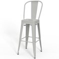 thumbnail image 3 of Simpli Home Fletcher Tabouret de Bar Industriel en Métal de 30 Pouces Blanc (Ensemble de 2), 3 of 9