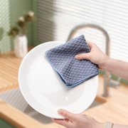 Danhjin Cleaning Supplies Pinstripe Cleaning Wipes Household Multifunctional Kitchen Thick Towel Wipe Table Dishwashing Dishcloth Microfibre Cleaning Towel