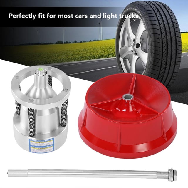 Qiilu Wheel Balancer, Car Wheel Balancer,Car Truck Portable Hubs Wheel Tire Balancer Bubble Level Heavy Duty Rim