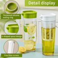 thumbnail image 3 of 1100ml Plastic Cold Water Pitcher,Water Jug Carafe Iced Coffee Pot For Fridge Door,Made Iced Lemonade, 3 of 6