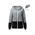 thumbnail image 2 of Faithtur Women Packable Rain Jacket Outdoor Color Block Hooded Windbreaker, 2 of 8