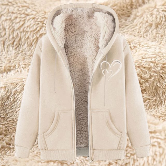 LOVZFMLL Vestes pour Femmes Sweat à Capuche en Polaire Imprimée à la Mode