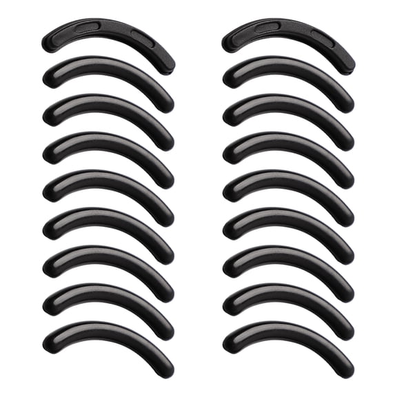 REGALWOVEN 16pcs Rubber Replaceable Flexible Pad Cushion for Eyelash Curler Black