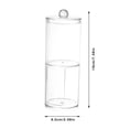 thumbnail image 2 of Home Textile Storage product category and title Pad Holder Transparent Jar For Makeup Storage Organizer For Bathroom And Dressing Table, 2 of 3