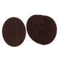 thumbnail image 4 of yuksok 3x6pcs Oval Shape Iron-on Suede Elbow Applique Cloth Coffee 3 Pcs, 4 of 7