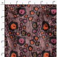 thumbnail image 2 of Soimoi Orange Poly Georgette Fabric Wild Animal Skin Printed Fabric 1 Yard 52 Inch Wide, 2 of 6