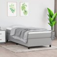 thumbnail image 1 of vidaXL Bed Frame Light Grey 100x203 cm Twin XL Fabric, 1 of 5