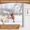thumbnail image 3 of 4 Inch Brass Outdoor Thermometer, Outside Decorative Thermometer for Patio, Window, Greenhouse, Garage, 3 of 8