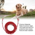 thumbnail image 3 of Double Head Bite  Outdoor Camping Leash, Premium Steel Wire, Large Range Motion, Suitable For Small, Medium, Large Dogs, Made Of Steel Wire, PVC, Ideal For, 3 of 8