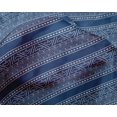 thumbnail image 4 of oneOone Silk Tabby Fabric Leaves & Chevron Block Printed Fabric 1 Yard 42 Inch Wide, 4 of 4
