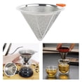 thumbnail image 4 of Rongfmy Égouttoir pour Café Filtre Manuel en Acier Inoxydable Cône à Café Réutilisable B, 4 of 8