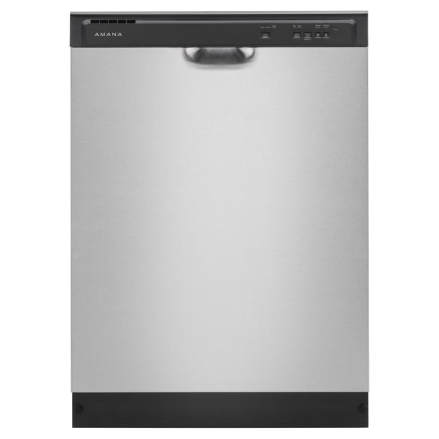 Amana 24 in. Built-In Two Rack Dishwasher with Triple Filter Wash System stainless steel