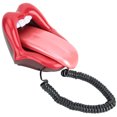 thumbnail image 2 of ANGGREK Telephone, Desk Phone Convenient With Large Tongue Shape For Desk For Home For Office For Decoration, 2 of 8