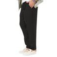 thumbnail image 3 of Innerwin Trousers Drawstring Men Bottoms Holiday High Waist Lightweight Summer Pants Black XL, 3 of 4