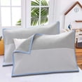 thumbnail image 1 of Coarse Cloth Pillowcase Towel, 1-Pack Breathable Sweat-Absorbing Polyester Wrap, Padded Non-Wetting Cover, Knitted Fabric, Soft Pillow Protector, Multicolor, 29x19in, 1 of 6
