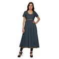 thumbnail image 1 of Moomaya Kurta à Manches Courtes Uni Femmes Robes d'Été Longues Kurti Robe Ethnique, 1 of 6
