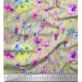 thumbnail image 1 of Soimoi Poly Georgette Fabric Flower Watercolor Fabric Prints by Yard 52 Inch Wide, 1 of 3