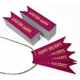 thumbnail image 3 of Inkdotpot Pack Of 100 Happy Holiday Favor Paper Tags Craft Real Gold Foil Hang Tags, 3 of 6