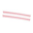 thumbnail image 2 of Binding Strip, Binding Comb 30 Hole 65 Sheet Holdable Wear Resistant 10 Pcs  For Loose Leaf Paper Rouge Pink, 2 of 8