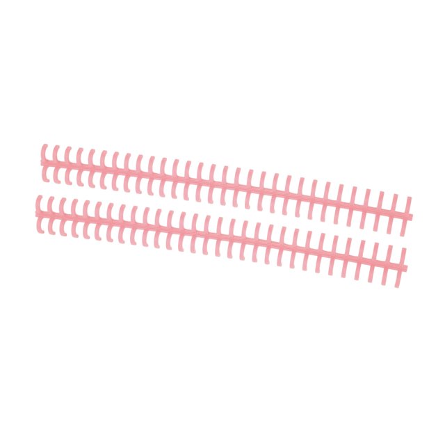 Bande de Reliure, Plastique PP 10 Pcs Peigne de Reliure Résistant à l'Usure 65 Feuilles Tenable pour Bureau Rose Rouge