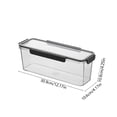 thumbnail image 3 of RRJ Long Strip Refrigerator Organizer Food Grade Storage Box, Clear Plastic Kitchen Container for Meal Prep, Airtight Food Storage Container for Leftovers, Fridge Organizer Bins for Vegetables, 3 of 6