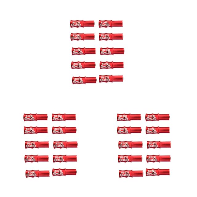 maskred 10 Pieces Bicycle Cable End Caps Mountain Bike Accessories Cycling Components Shifting Red 3Set