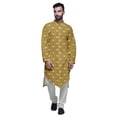 thumbnail image 1 of Atasi Printed Long Sleeve Kurta with Pajama Set for Men Summer Clothing, 1 of 4