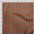 thumbnail image 3 of oneOone Polyester Lycra Fabric Leaves & Floral Block Printed Craft Fabric BTY 56 Inch Wide, 3 of 4