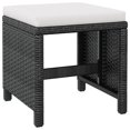 thumbnail image 5 of vidaXL 11 Pièces Ensemble Repas Extérieur en Poly Rotin et Acacia Noir, 5 of 5