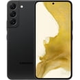 thumbnail image 1 of Refurbished Samsung Galaxy S22 5G - 256GB – Phantom Black – 50MP Triple Rear & 10MP Front Camera - Fully Unlocked Smartphone - Fair Condition, 1 of 7