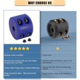 thumbnail image 4 of ORUYROP Winch Cable Hook Stopper, Silicone Rubber Stopper Protects Synthetic Winch Rope, Towing Hook, Cable Line for ATV UTV, Blue, 4 of 7